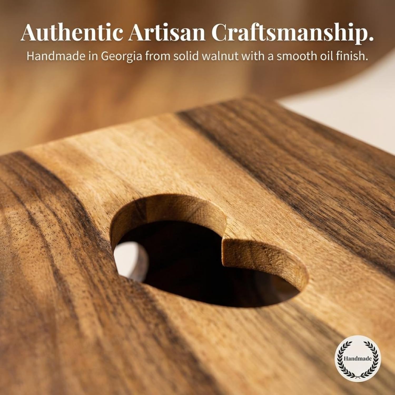 TILISMA Handmade Walnut Jewelry Box - Wooden Jewelry Organizer for Women - Jewelery Storage Box for Earrings, Necklaces, Bracelets - Birthday, Christmas, Valentines, Mothers Day Gifts for Women