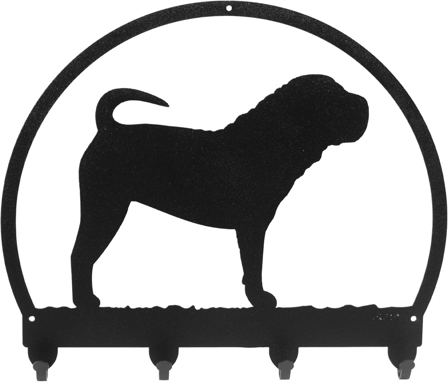 SWEN Products Shar Pei Metal Key Chain Hanger - Leash Holder