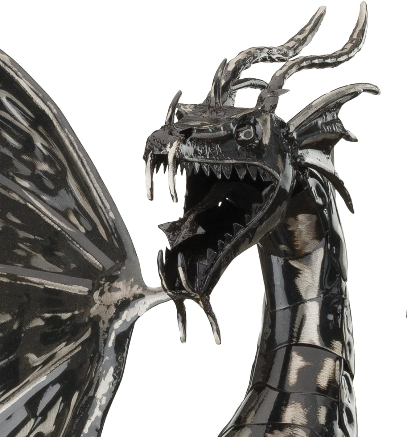Regal Art & Gift Dragon Metal Wall Décor for Home - Large Wall Hanging Decorative Accent | Indoor Outdoor Metal Wall Art | Weather Resistant Sculpture for Living Room, Patio or Garden, Pewterr