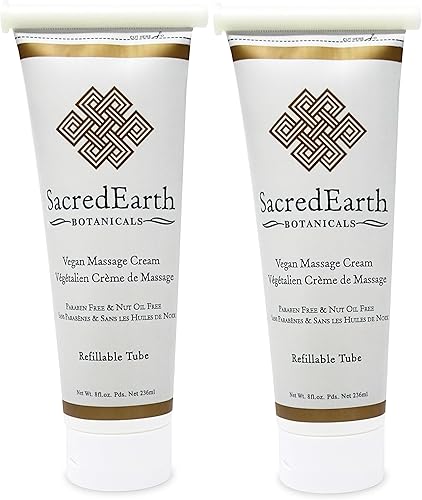 Miniatura 3 de Crema de masaje vegana (1 galón), sin perfume, dispersable en agua, sin aceite de nueces, sin gluten y solo contiene aceites y extractos orgánicos