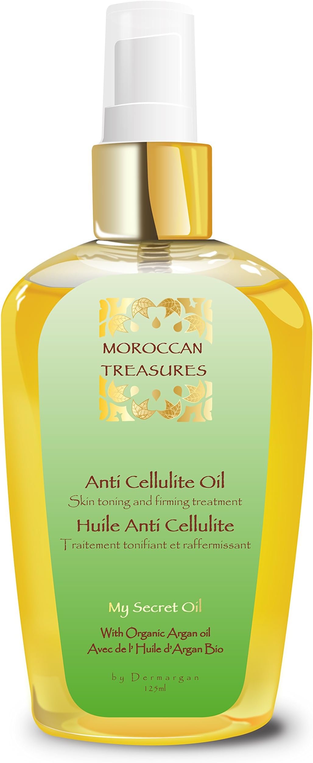 Anti-cellulite Oil & Slimming Oil / Natural Body Oil With Argan Oil and Essentials Oils. Firming Body Oil - Cellulite Massage Oil- Antiwrinkle - Natural Moisturiser- Organic Tonic Treatment, 125ml