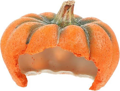 Miniatura 10 de Decoración de acuario de calabaza de resina, decoración de acuario de Halloween, forma de calabaza, cueva, pecera, seguro, agujero oculto, cosecha,