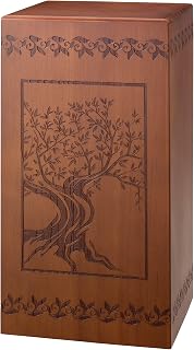Lillian Rose Urna de madera para cremación funeraria del árbol de la vida, talla única, color marrón