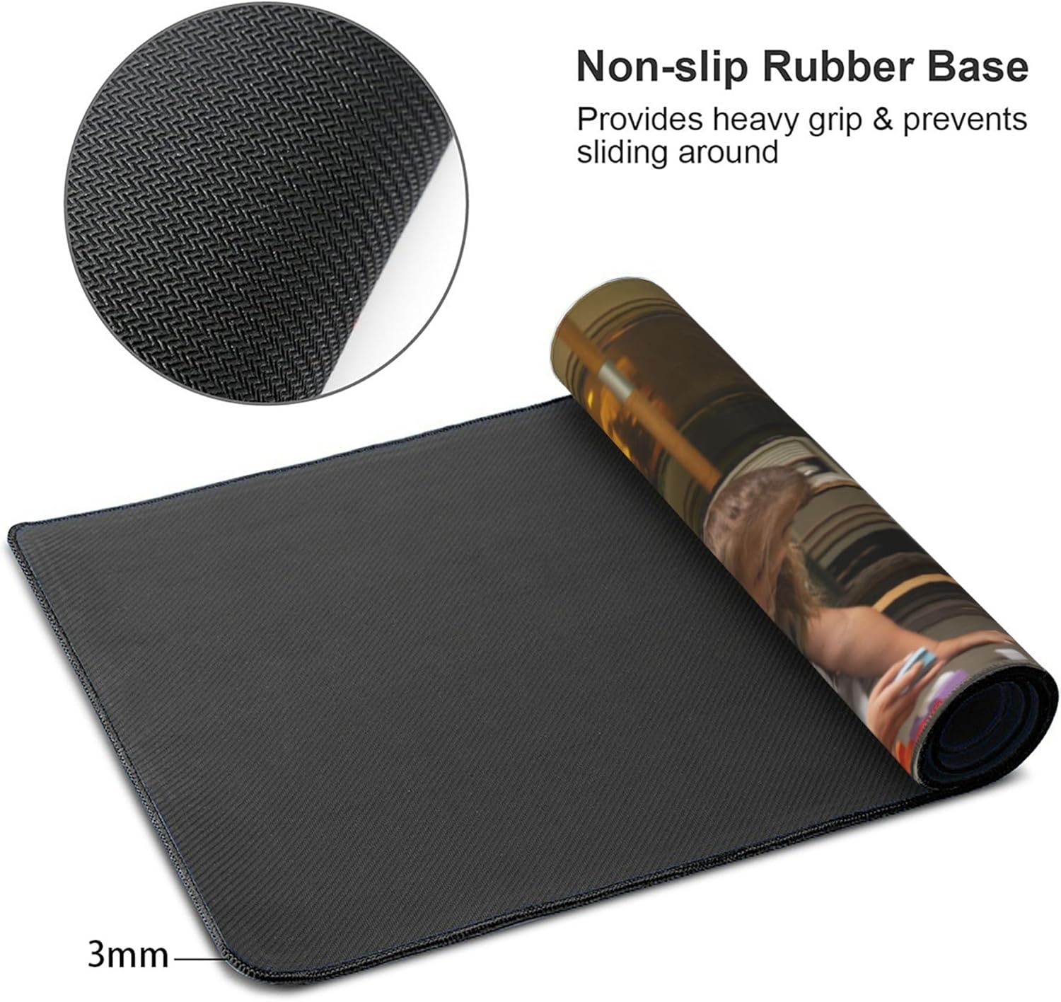 Custom Mousepad Personalized Large Extended Computer Keyboard Mouse Mat Design Your Logo Photo Image Mouse Mat for Laptop Gaming Office Home Personalised Gifts (Horizontal, 16 x 35.4 in)