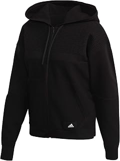 adidas Damen Knit V Hoodie Kapuzensweat Kapuzensweat