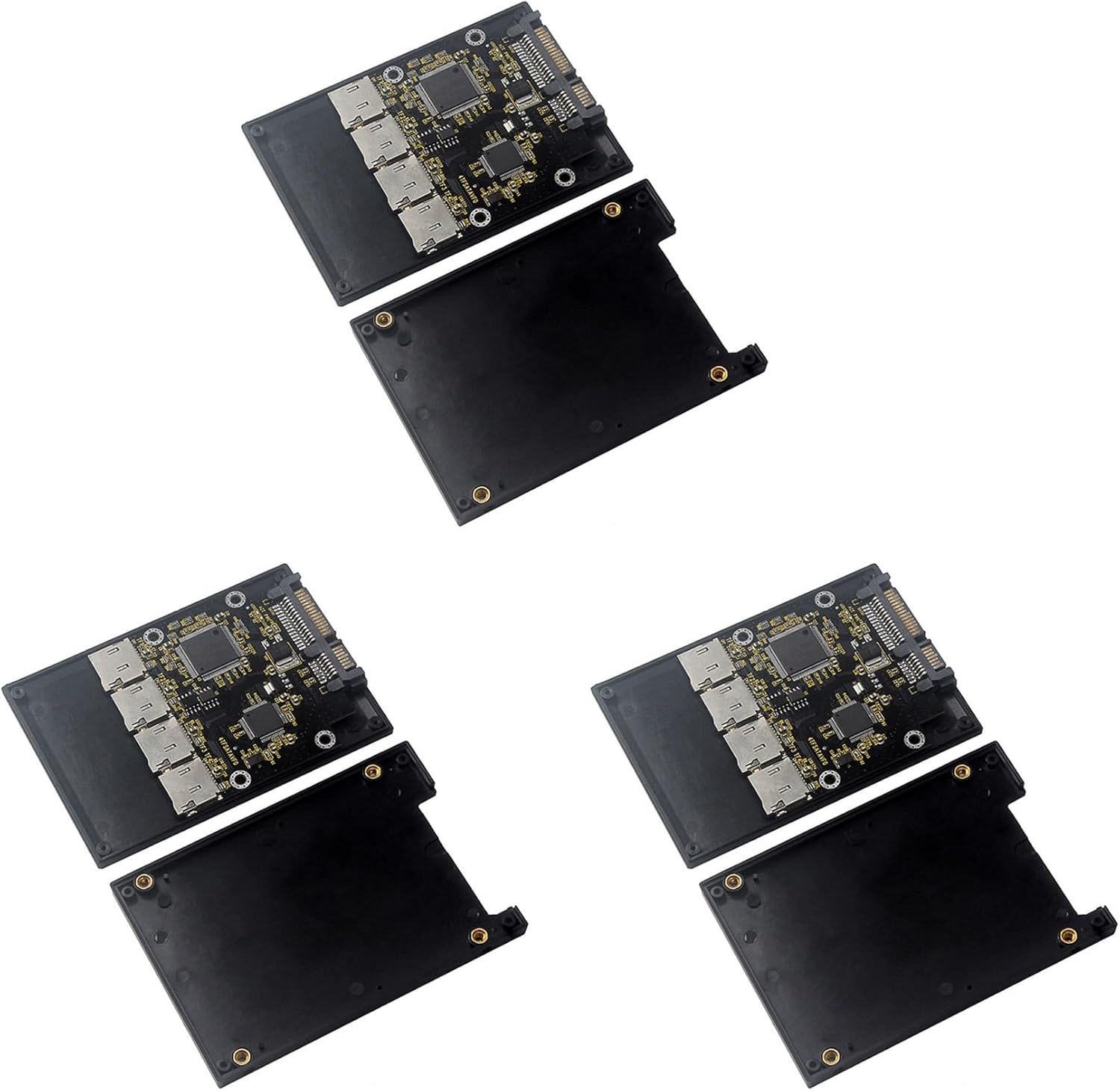 3X 2.5 Inch 4 TF to Adapter Card, Self-Made SSD Solid State Drive, for Micro-SD to Group Card