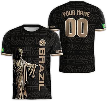 Camiseta De Neymar Jr Custom Brazil Soccer Jersey Personalized