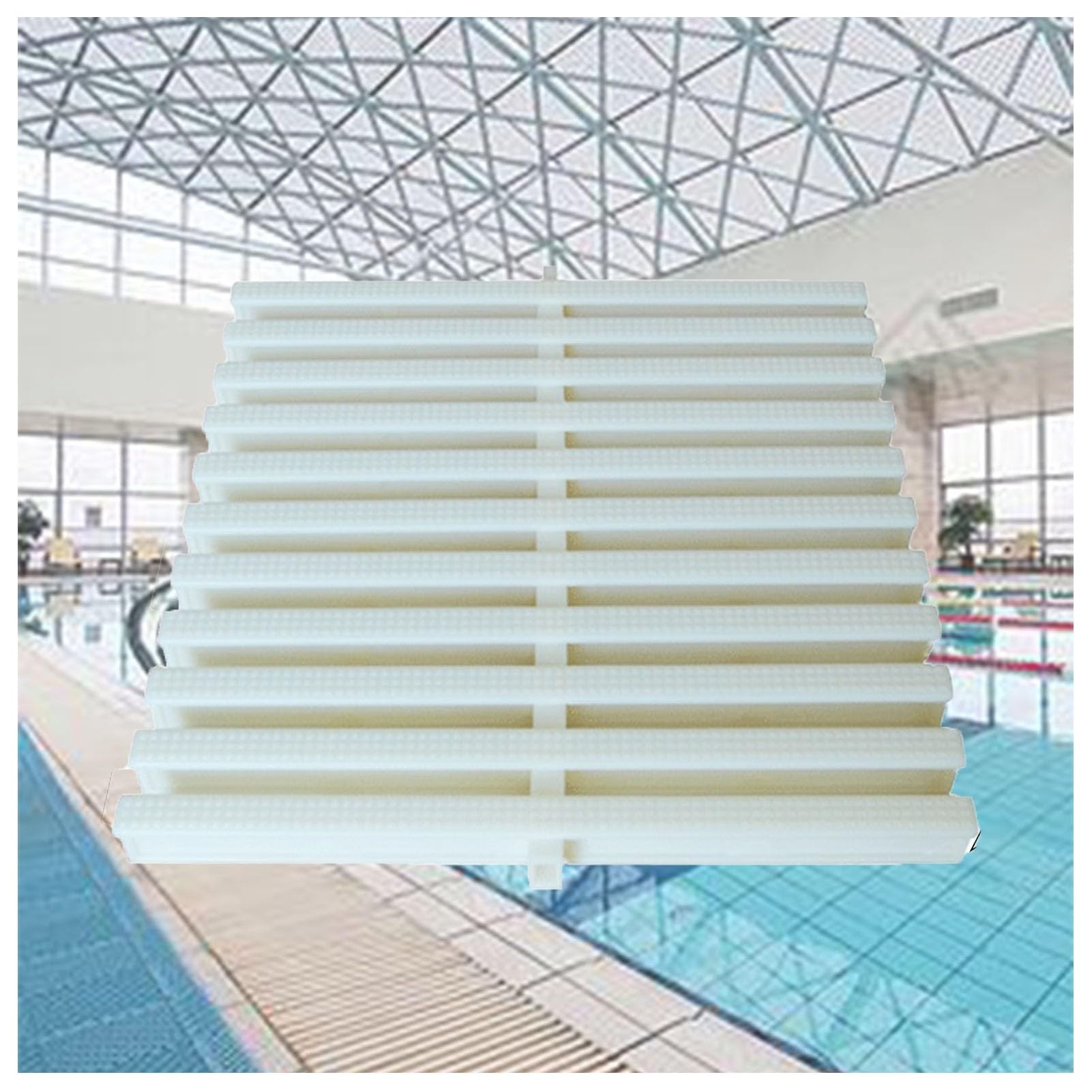 Griglie per Piscine, griglia di drenaggio Flessibile in ABS a 360° per Piscine - 2 Pezzi per terrazze, bagni e cucine - Impermeabile e Resistente, Dimensioni 18x100 cm, Ideale per Un Flusso