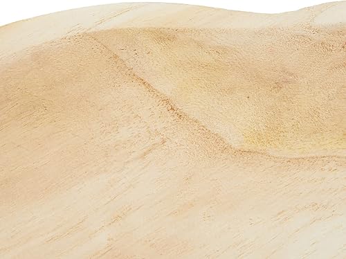 Miniatura 4 de Cuencos de masa de madera hechos a mano de 16 pulgadas para decoración, cuenco de masa en forma de cruz de madera de Paulownia