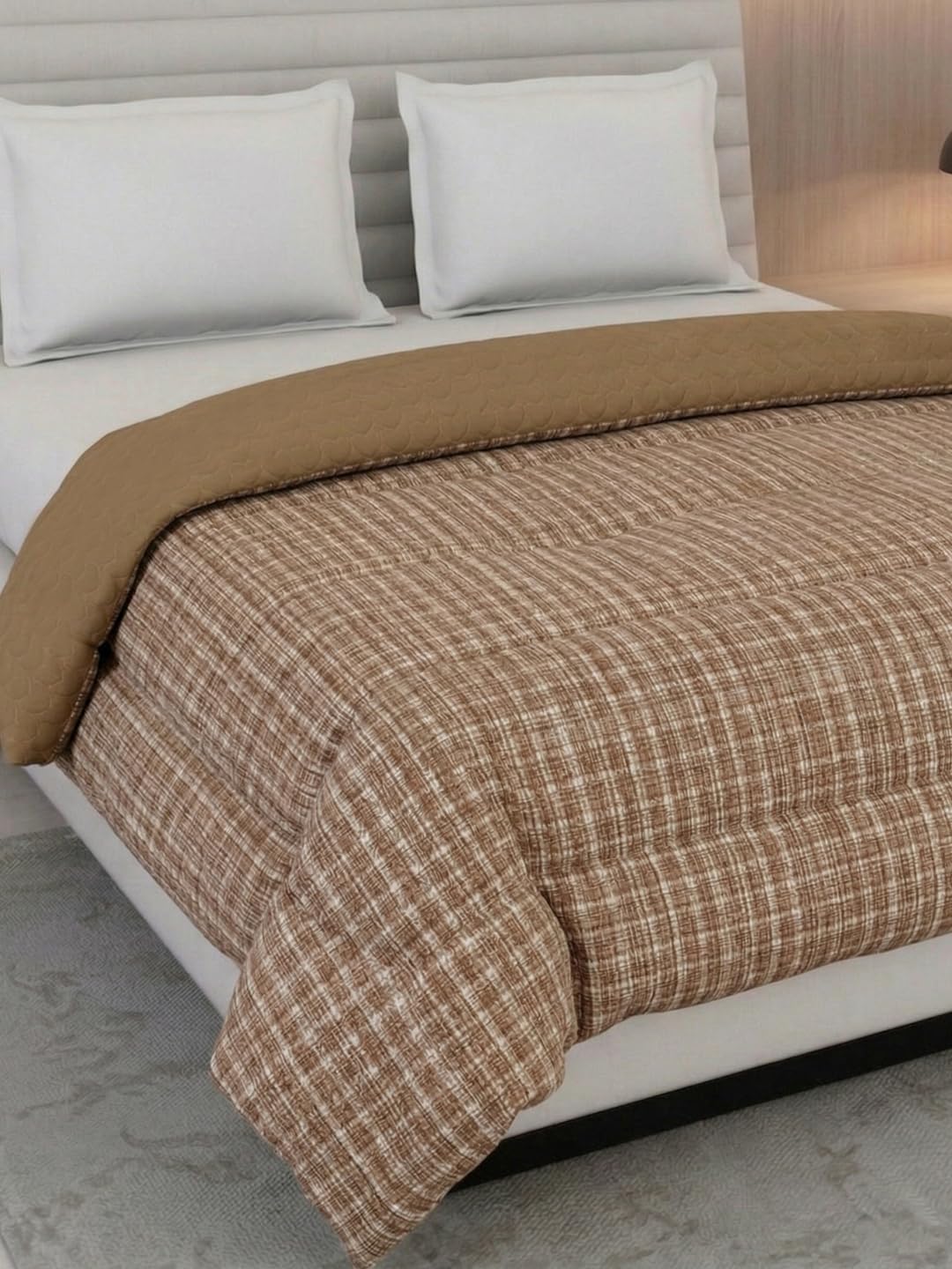 Monte Carlo Cozy Flannel Floral Double Bed Comforter | 200 GSM Polyester Fabric, 3 Ply Size 220 x 240 cm | Soft Warm Quilt with 120 GSM Polyester Filling-image-39
