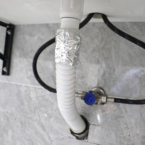 Miniatura 7 de BOMEI PACK Cinta de papel de aluminio, cinta adhesiva de metal resistente, cinta plateada de alta temperatura, perfecta para sellar y parchear,