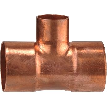 Cornat Soldering T-piece copper 3 sockets 1 reduced outlet A 28 mm B 22 mm 1 piece T51302822