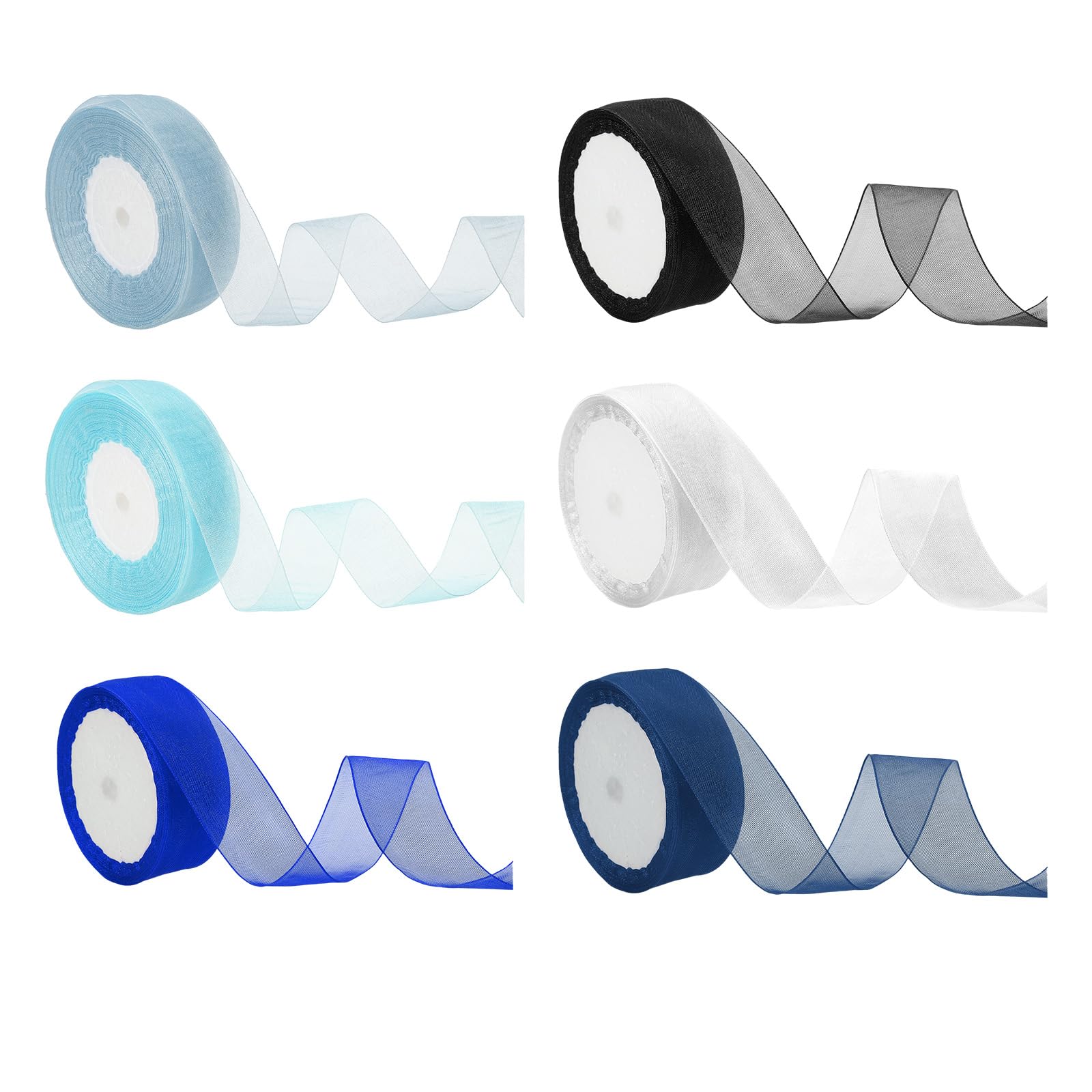 PATIKIL 25 Yd Sheer Organza Ribbon