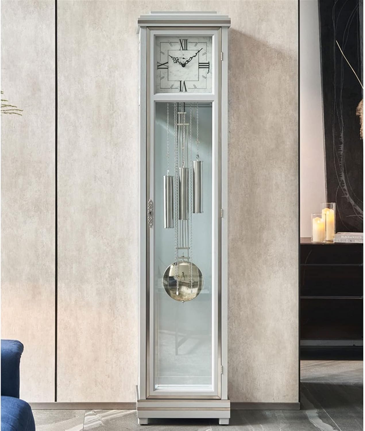 Grandfather Clock Modern Italian Floor Clock Living Room Creative Fashion Simple Table Household Net Red Pendulum Grandfather Alarm