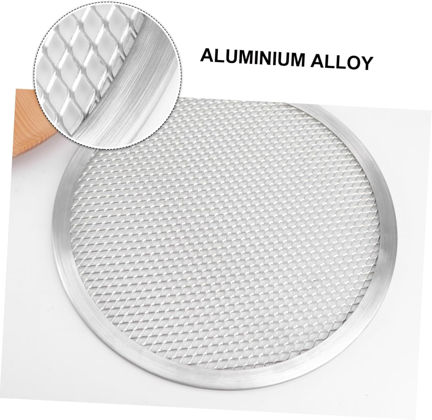 ABOOFAN Aluminum Pizza Baking Pan Net Thickened Pizza Tray Non-stick and Easy to Clean for Home and Restaurant Ovens