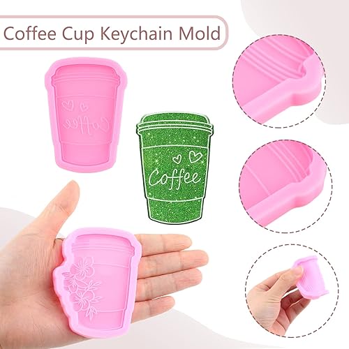 Miniatura 3 de Molde de silicona para rompecabezas de corazón, molde de letras de corazón, molde de pajilla, moldes de resina para decoración, manualidades, regalo