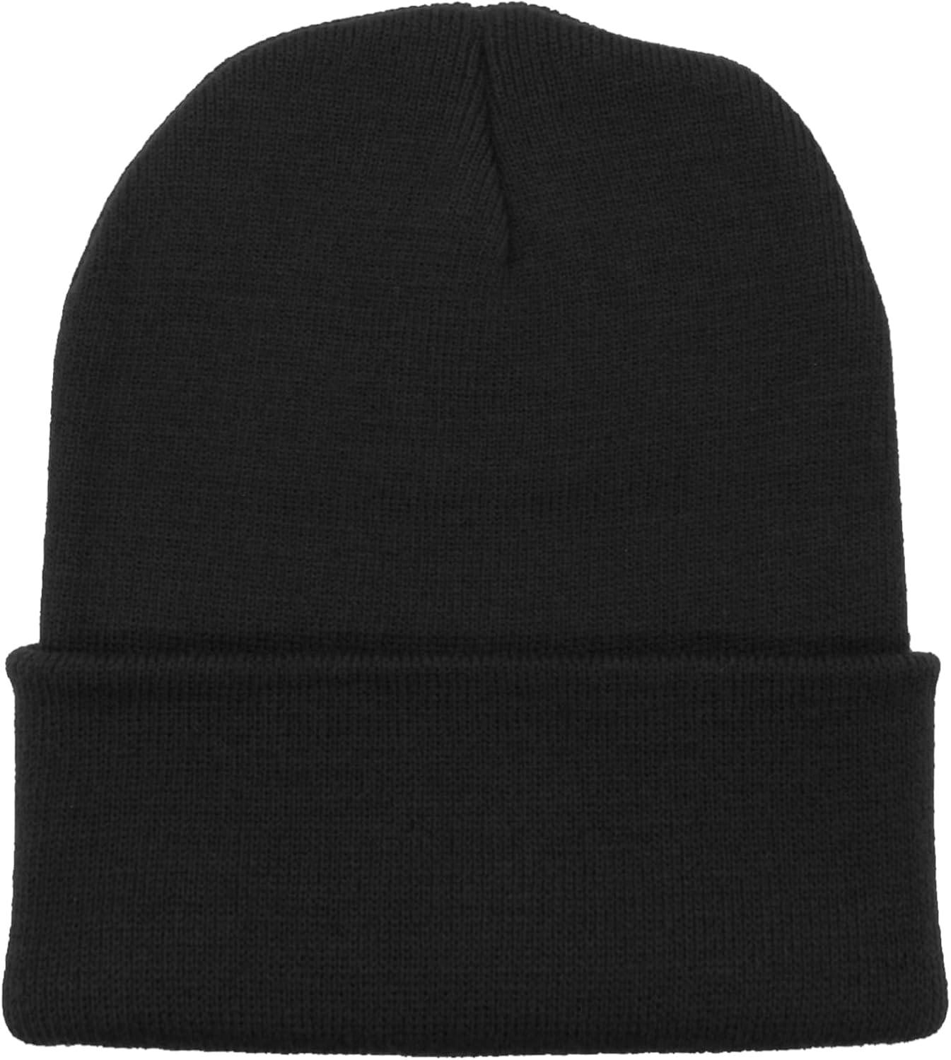 Embroidered Wolf Paw Thick and Warm Skull Cap Cuffed Beanie Men Women Kids