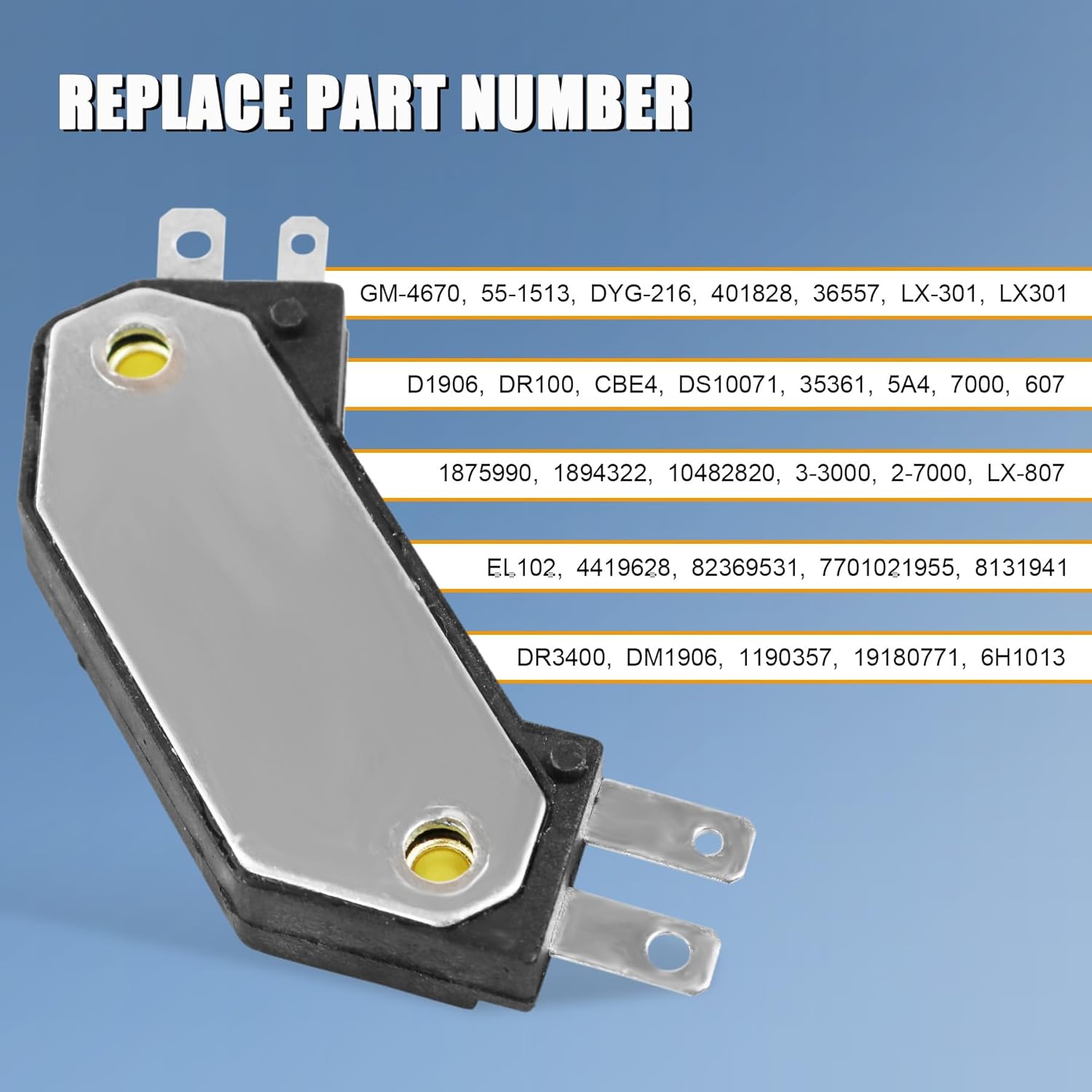 JDMSPEED New Ignition Module GM HEI 4 Pin D1906HT LX301 Replacement For Buick Chevy Pontiac Old 1974-1988