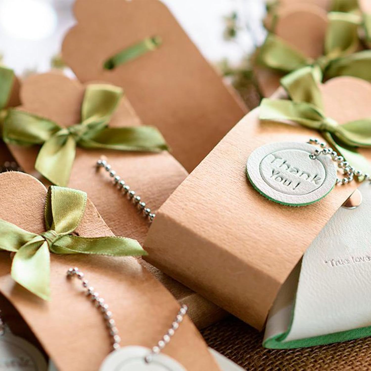 Twist Tie Bows, 100 Pcs Satin Twist Tie Bows for Treat Bag Satin Ribbon Tie Bows for Tying Up Packages Present Bags Bakery Candy Bags Decorating Ribbon Bow Gift Wrap Bows (sage Green) - Image 6