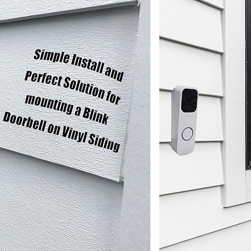 Vista 5 de TEYOUYI Soporte lateral de vinilo para timbre Blink, cuña de montaje en ángulo para timbre de video Blink