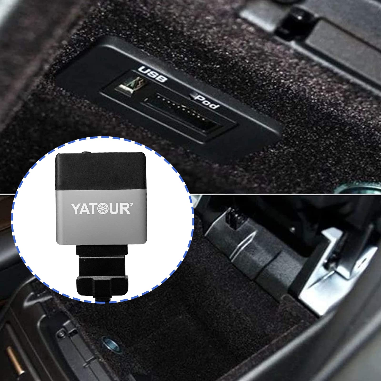 Cavo di interfaccia adattatore musicale per auto, compatibile con Ran ge Rover, LAN d Rover LR4, Jagua r XF XKR XK XKR XKR XKR