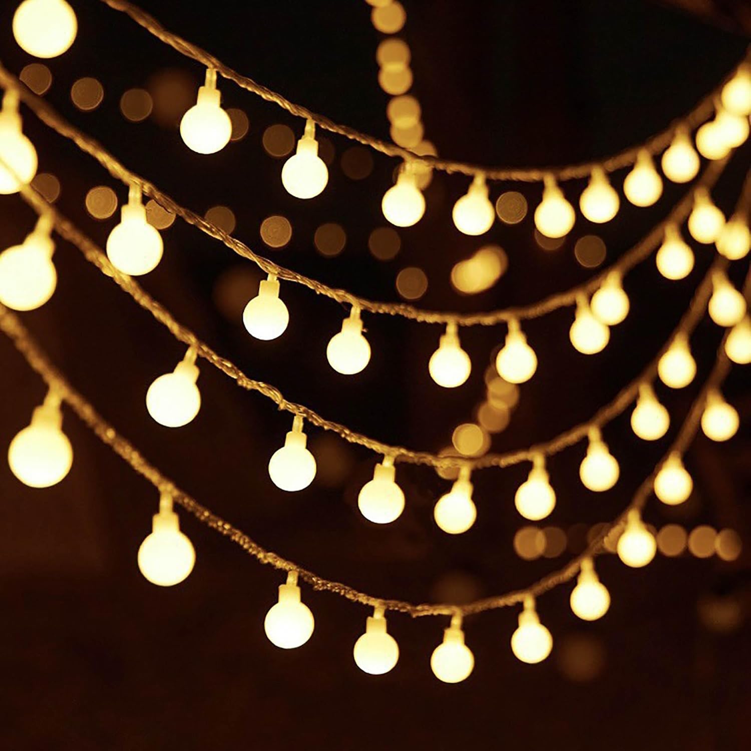 Arespark Outdoor String Lights, 33ft 100 LED Waterproof Fairy Lights, 8