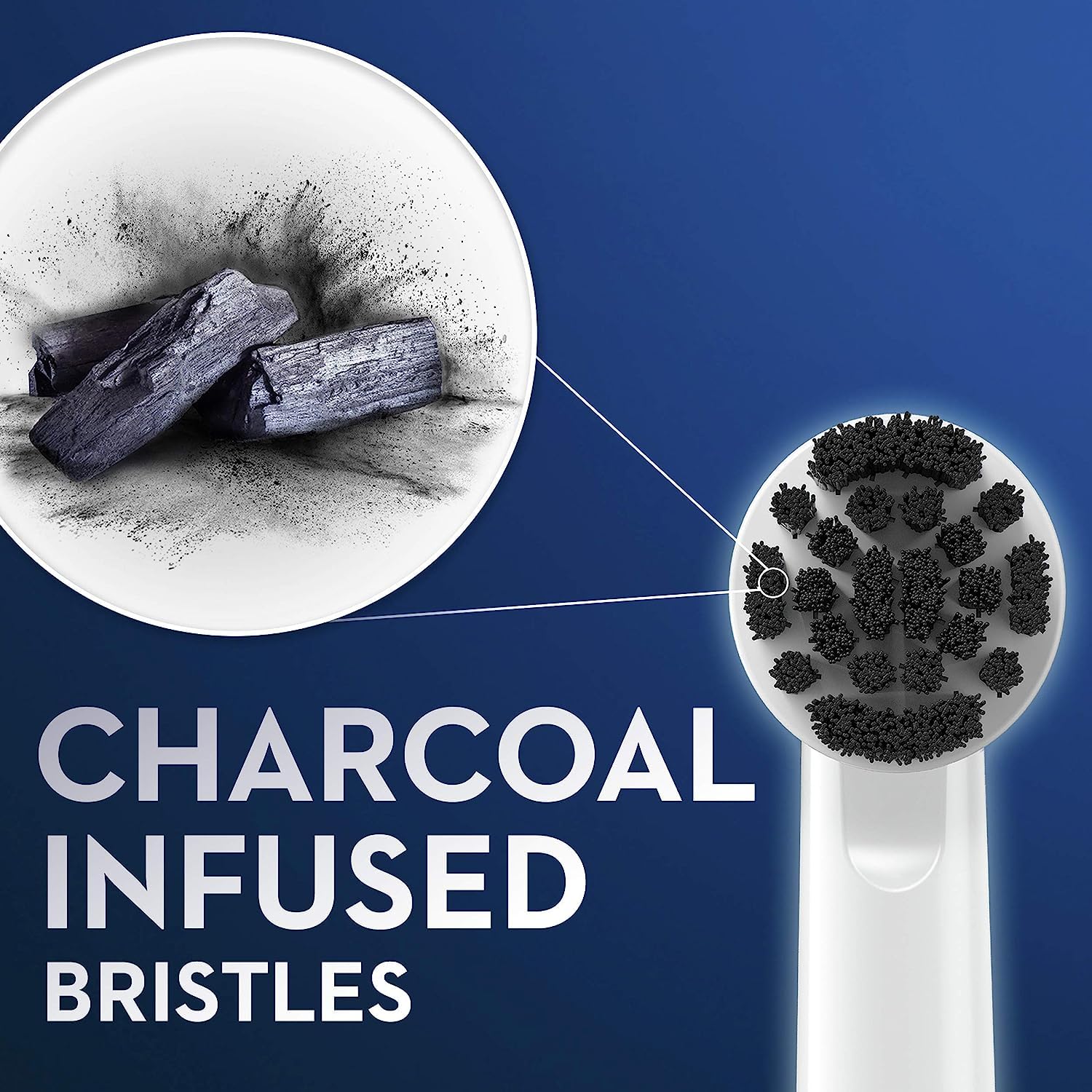 Oral-B Charcoal Electric Toothbrush Replacement Brush Heads Refill, 3 Count