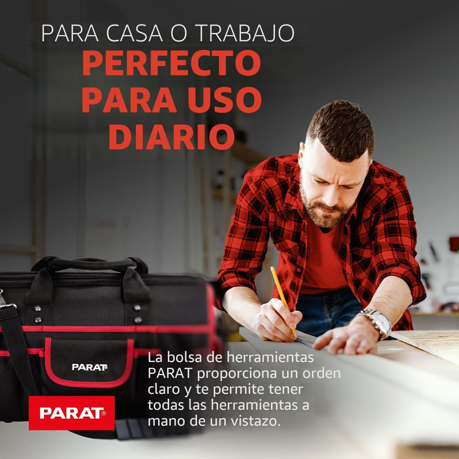 Parat BASIC 5990832991 - Bolsa de herramientas (tamaño M/maletín de herramientas sin contenido, negro)