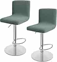 Set Coprisgabelli Da Bar 2/4/6 Pezzi - Fodere Elastiche Lavabili Con Schienale, Per Cucina E Sala Da Pranzo - Foto 5