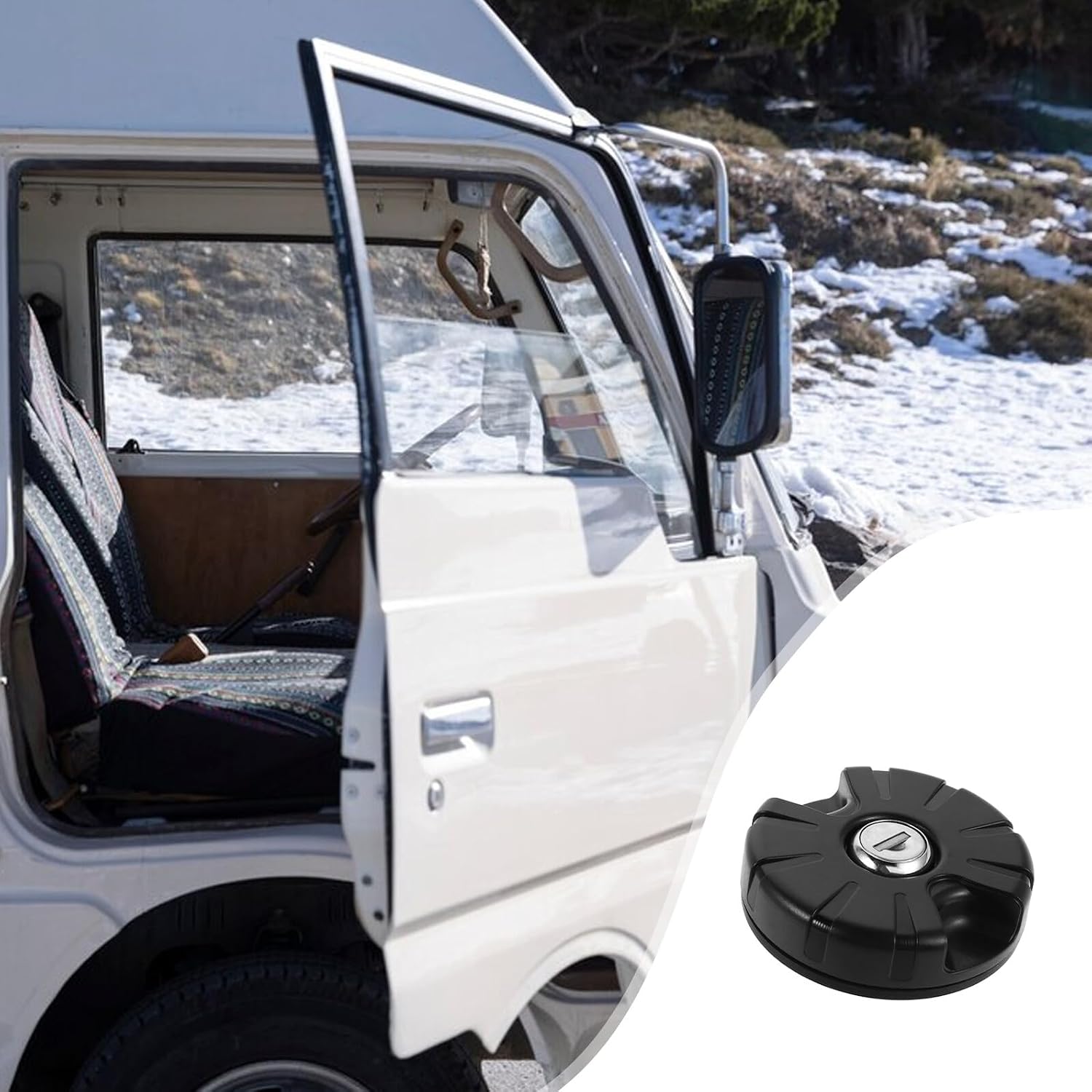 Lockable Rv Water Fill Cap 2.6 Inch Diameter Gravity Fresh Water Inlet Cover with Keys Leak-Proof for Motorhomes Travel Trailers Freshwater Tanks