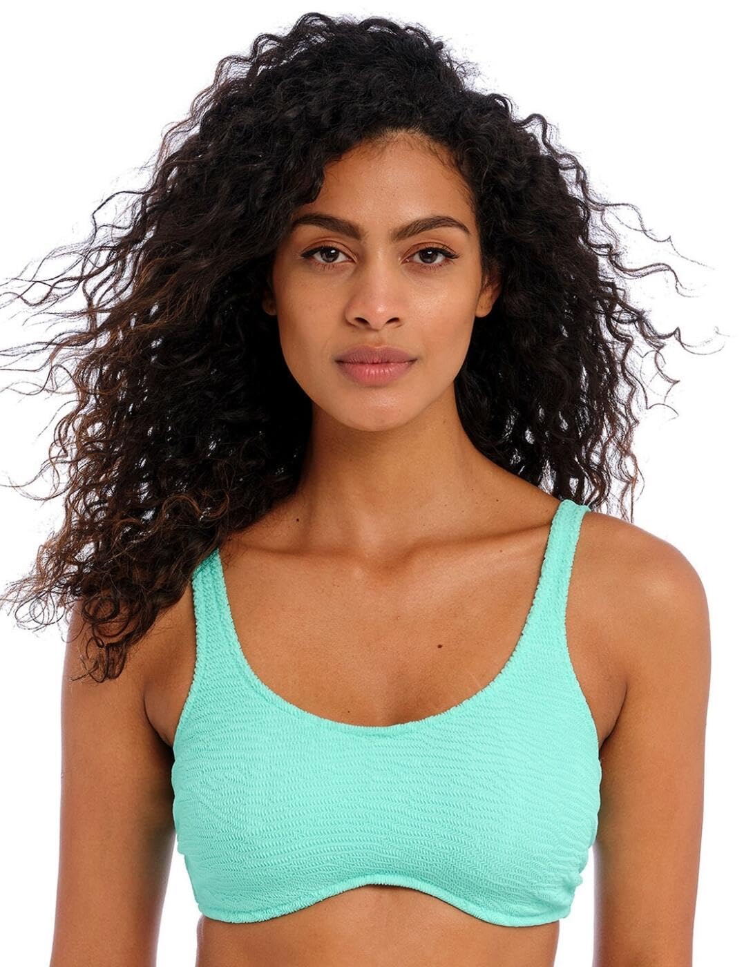Ibiza Waves Bralette Bikini Top Frozen Blue 36DD