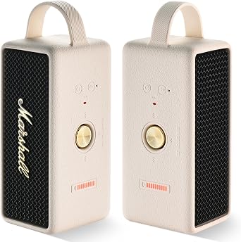 Silicone Cover Case for Marshall Emberton III Portable Bluetooth Speaker,for Marshall Emberton 3rd Travel Protective Skin Shell Carrying Bag Accessories(Cream Case)