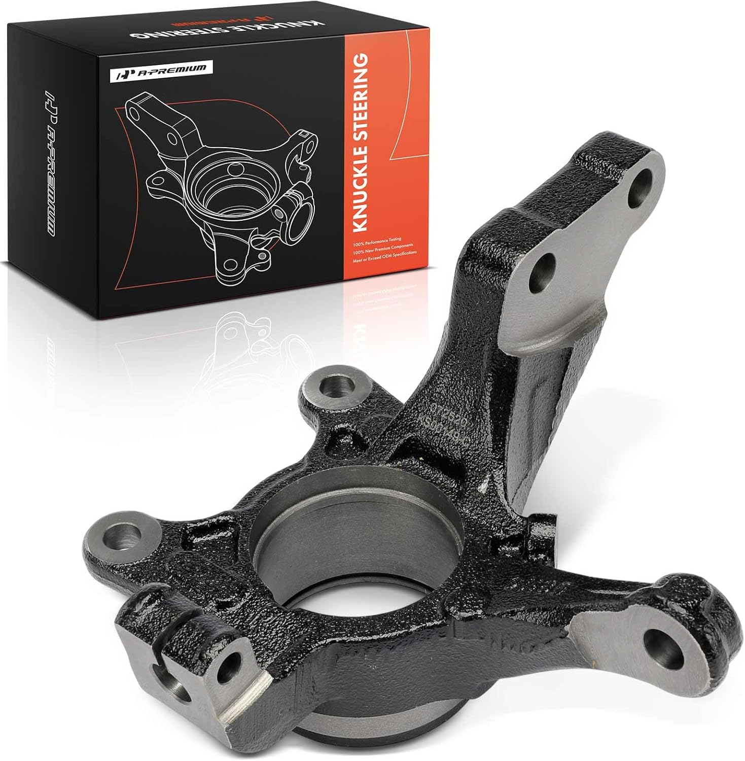 A-Premium Front Right Suspension Steering Knuckle Compatible with Nissan Versa/Versa Note 2014-2019, HR16DE, Passenger Side