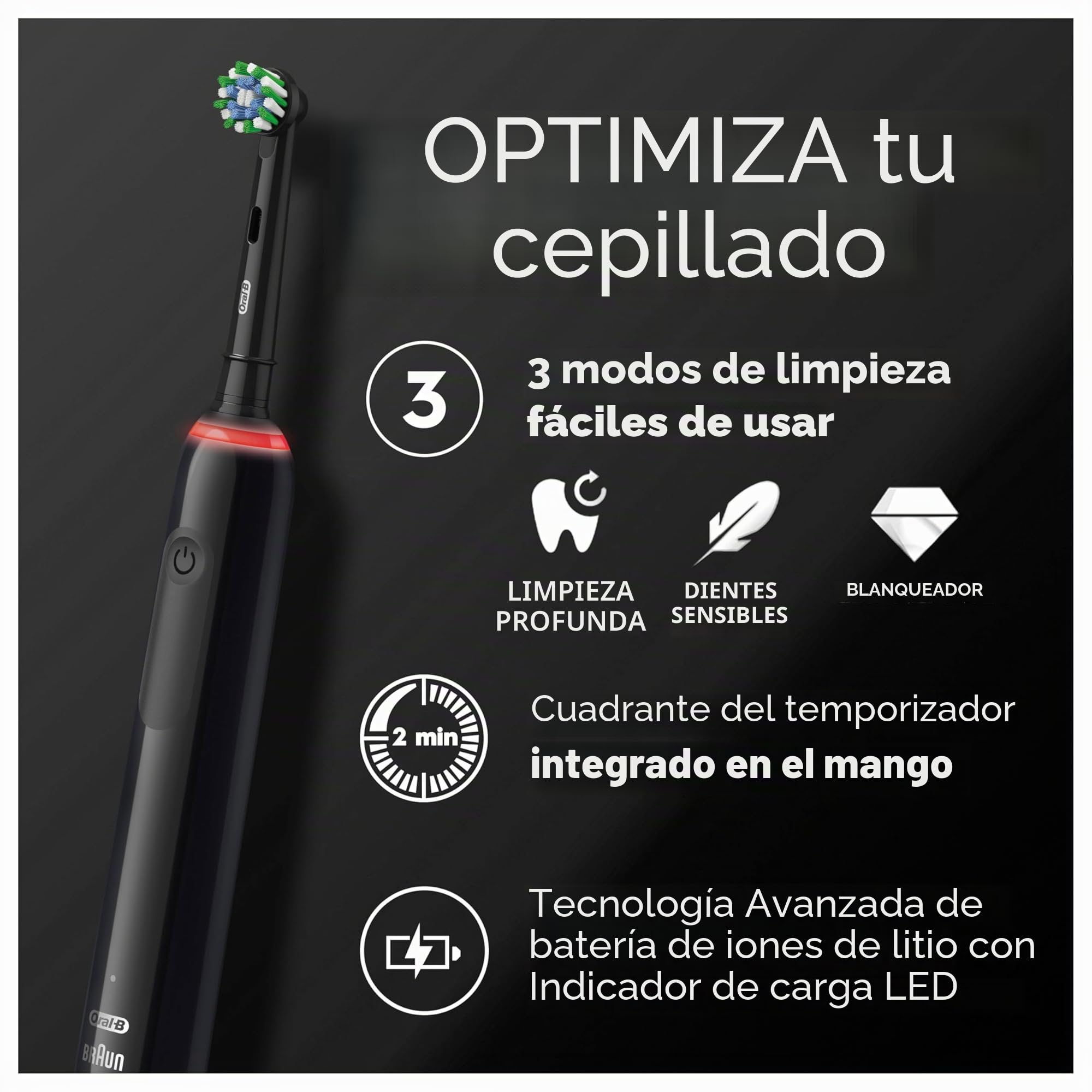 Oral-B Pro 3 3500 Black Edition JAS22 mit Reise-Etui