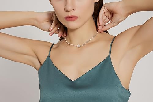 Miniatura 3 de AUCIWLK pearl necklace for women - Made of Swarovski pearls, 925 silver.