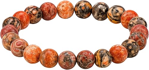 Miniatura 626 de Amazing Gemstone Pulsera de cristal para mujeres y hombres, pulsera de cristal curativo de protección, pulsera elástica con cuentas de piedras