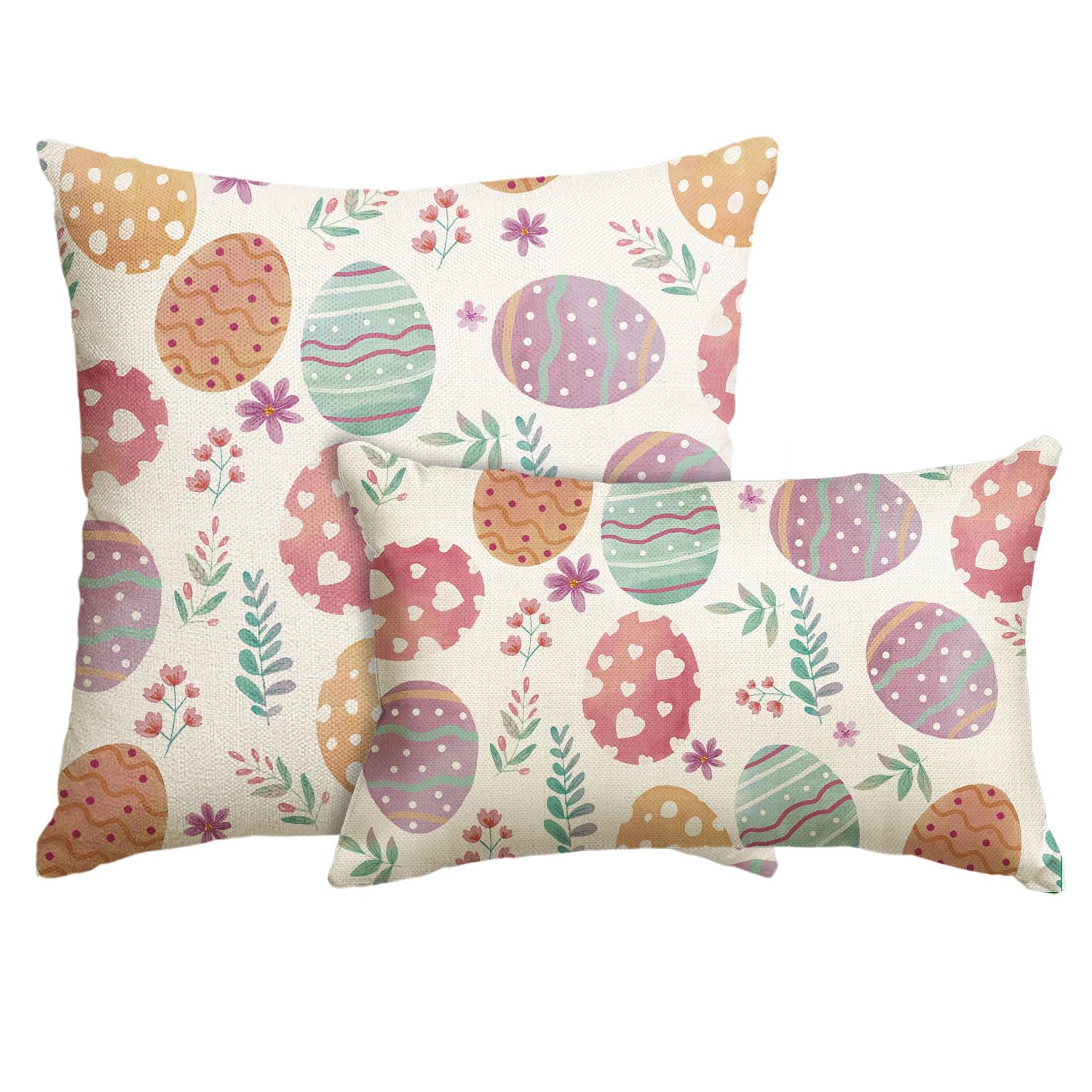 Housse de coussin œufs de Pâques pour décorer votre canapé ce printemps