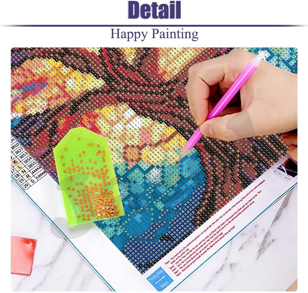 Image of Jasol Diamond Painting Kit, 40x30 Cms, Full Drill, 5D Crystals, Home Wall Decor Gift Set (Tree By God M45617)