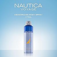 Vista 3 de Nautica Voyage Deo Spray corporal de 6 onzas líquidas (paquete de 1), notas de manzana, madera de cedro, mimosa, fragancia para hombre, fragancia
