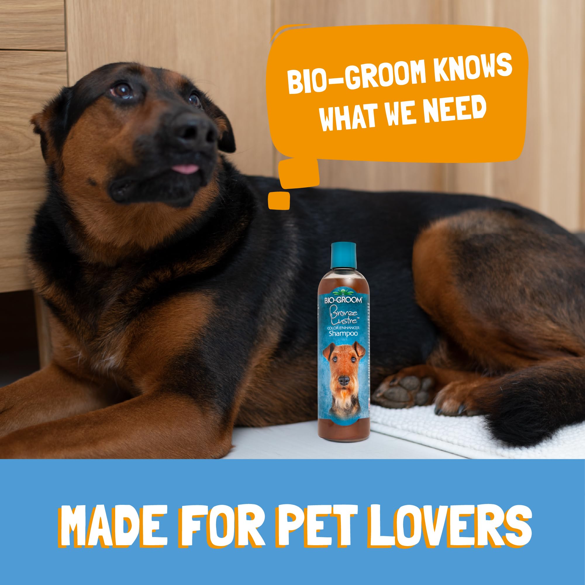Bio-groom Bronze Lustre Enhancer Pet Shampoo, 1-Gallon