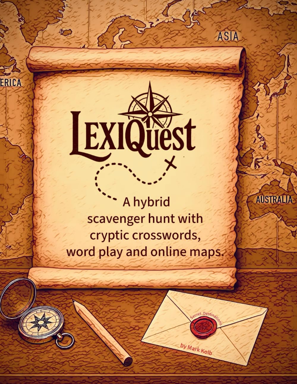 LexiQuest: Map-Centric Crossword Puzzles Scavenger Hunt