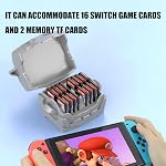 WEIMINLI Skull Treasure Porte-cartes de jeu pour Nintendo Switch - 16 Slots Vidéo Game Card Storage Organizer Cube Compatible avec Nintendo Switch, OLED & Lite, Cas de jeu de commutateur portable (noir)