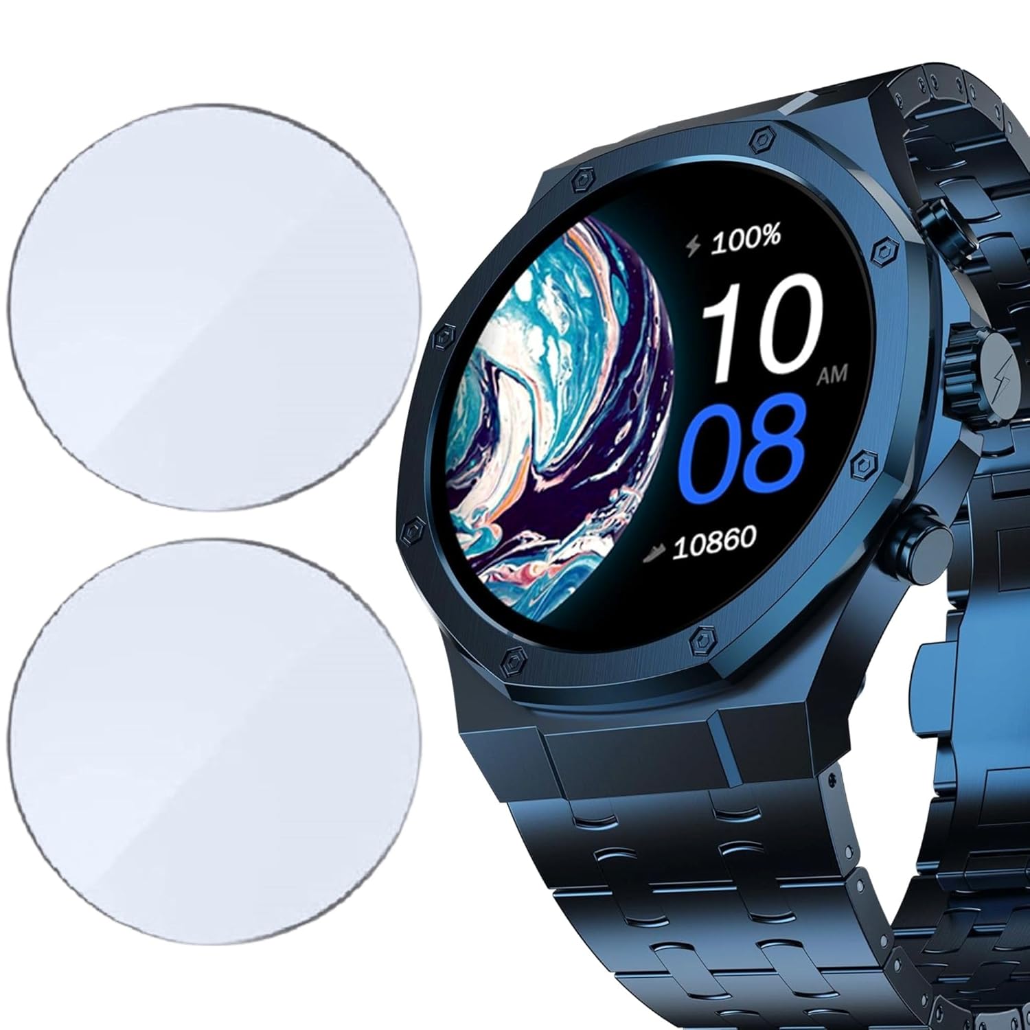 PROTECTERR Screen Guard Protector For Fire Boltt Royale (1.43" inch) Smartwatch (2 pack