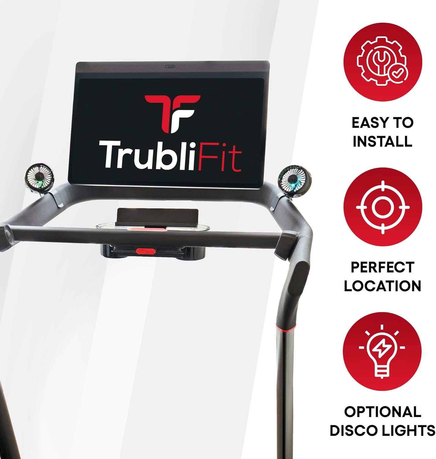 Fan for Peloton Bike & Peloton Treadmill - Accessories for Peloton - Fits Original, Bike+ or Tread - No Batteries or Charging Required