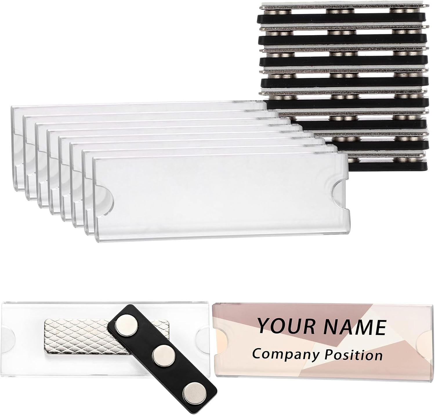 BTSKY Name Tags Kit Name Badge Holders