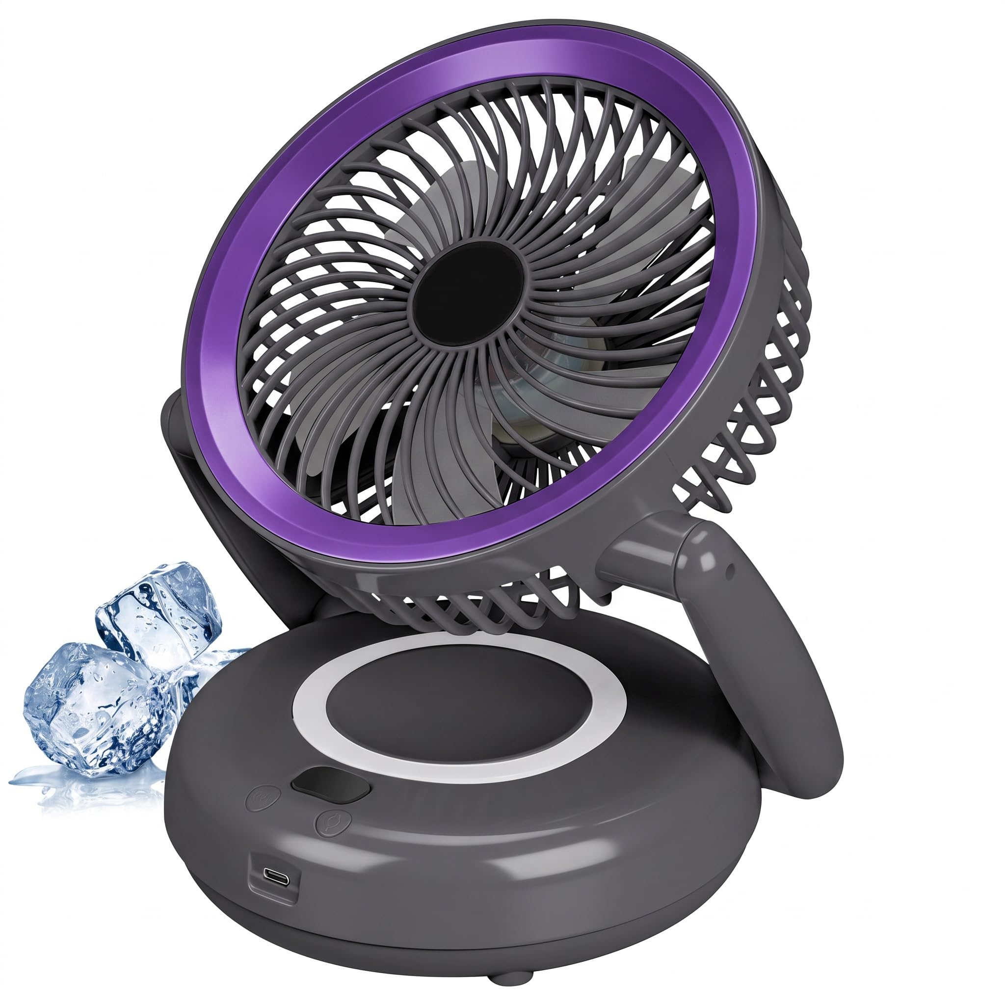 KTMOUW Ventilador de Escritorio para Dormitorio Ventilador de Mesa Pequeña