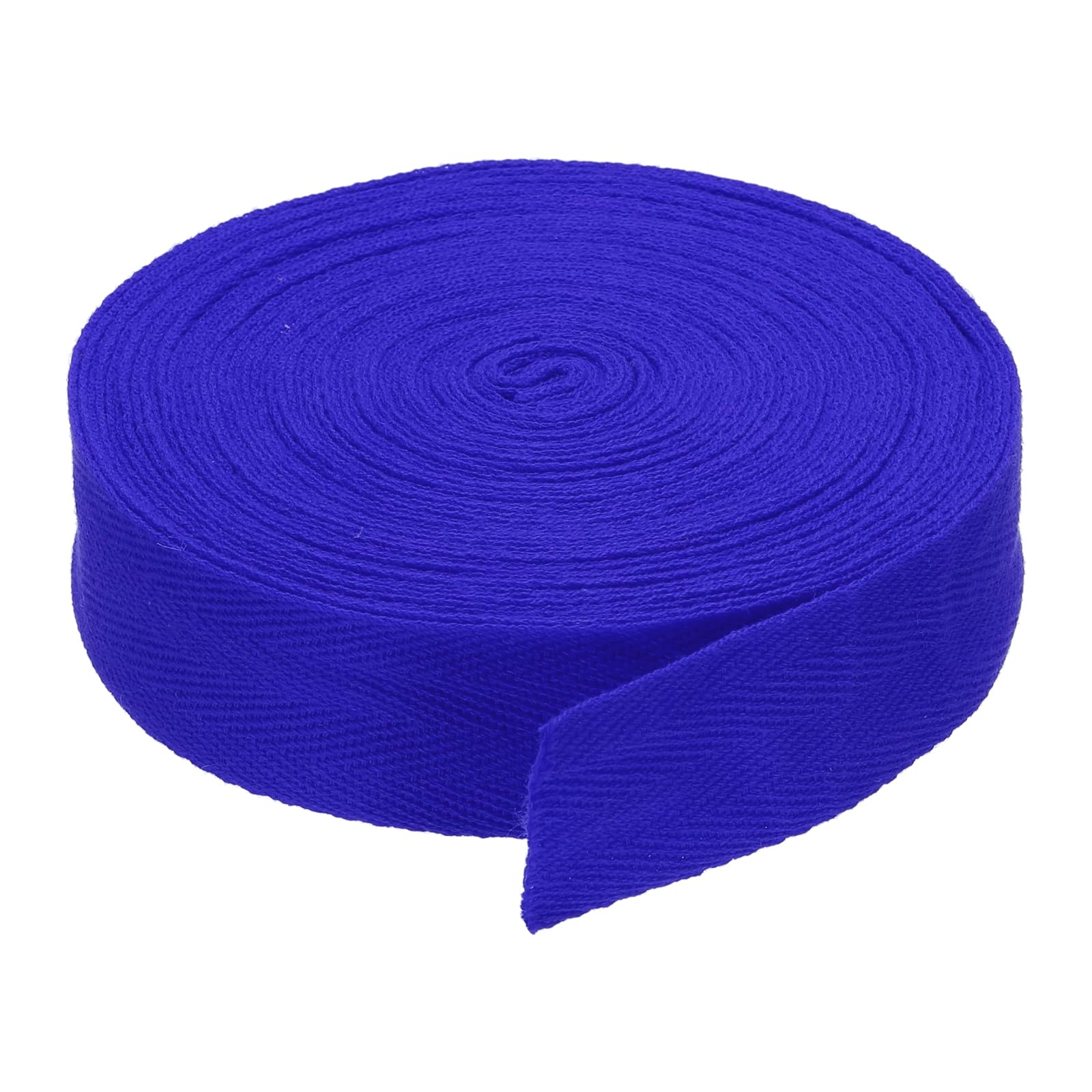 DMiotech 1.2"(3cm) 10 Yards Cotton Twill Tape Cotton Ribbons Bias Binding Tape Herringbone Tape Ribbons Bright Blue for DIY Crafts Making Clothes