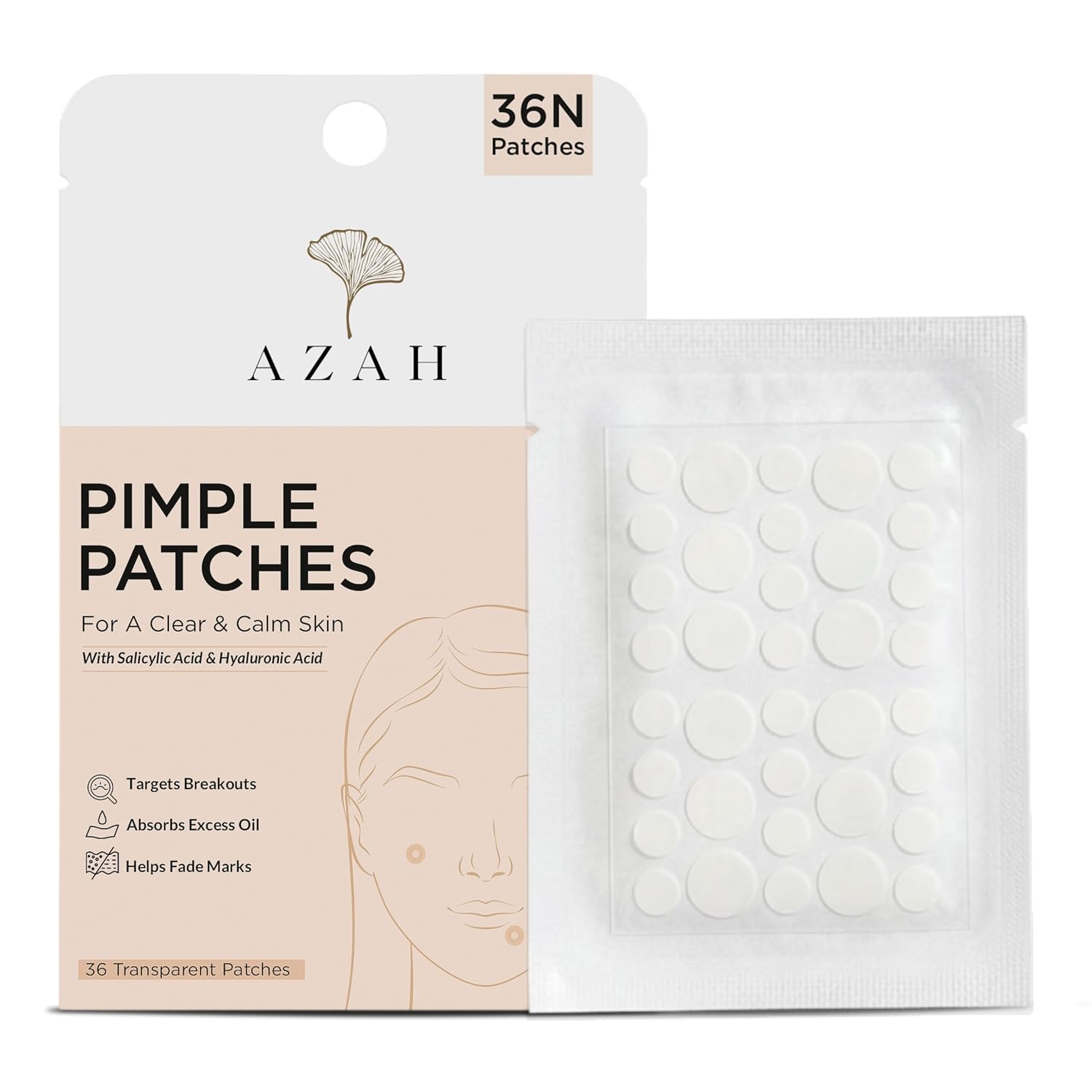 AZAH Pimple Patch | Salicylic Acid & Hyaluronic Acid Acne Patches For Face| 36 Transparent Pimple Patches | Targets Breako... - Review, Price and Buying Guide