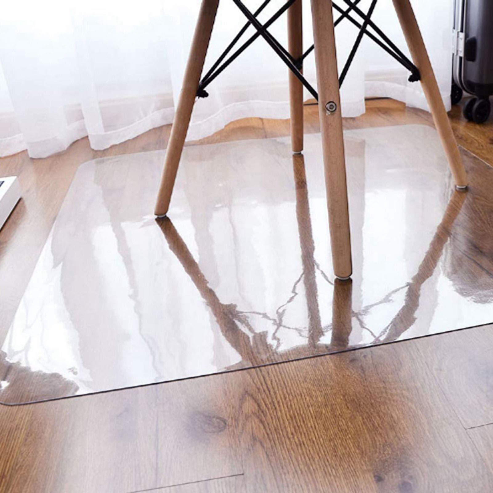 Alfombrilla transparente para silla de 1,52 mm de grosor, protector de suelo de alta imt gth 35 (70 x 70 cm, 1,5 mm) – y diseño antideslizante