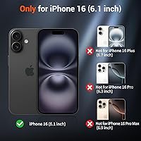 Vista 51 de SUPFINE - Funda magnética para iPhone 13 Pro Max (compatible con MagSafe), (protección contra caídas de grado militar de 10 pies), delgada, Negro